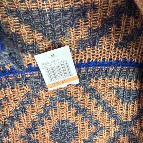 NWT Spense Knits Tribal Print Long Open Front Cardigan Sweater Size Medium M NEW - Picture 6 of 11